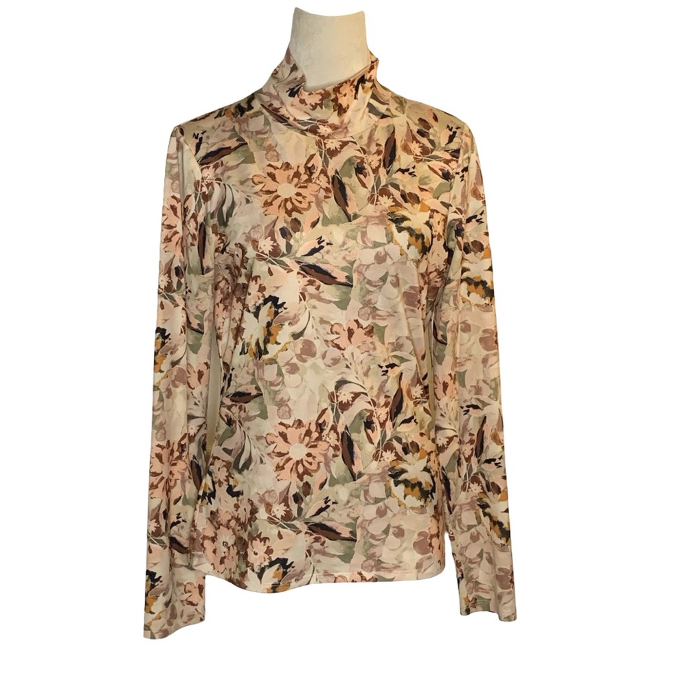 Aritzia Wilfred Cheval Turtleneck in Dawnvinland Print